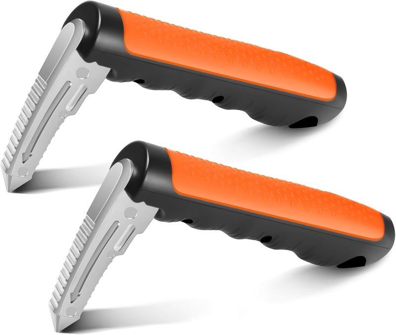 Kaiedos Car Door Handle for Elderly, 3-in-1 Car Handle Assist for Seniors, Portable Auto Cane Vehicle Support Handle, 500 lbs Capacity, Non-Slip Door Assist Bar (Orange, 2-Pack) - Image 1